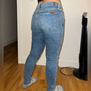 7 For All Mankind - Ankle Skinny Jeans - size 28 - Mid Rise